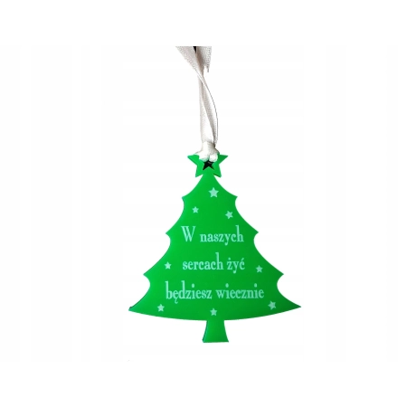 zawieszka choinka na znicze , TWÓJ GRAWER, zawieszka znicz choinka