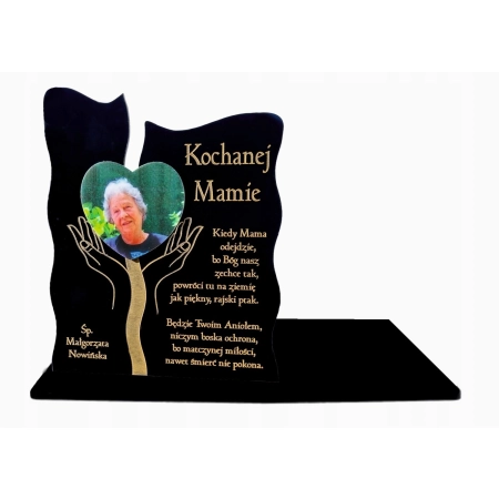 statuetka na znicz XXL 30cm, znicz ze zdjęciem