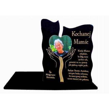 statuetka na znicz XXL 30cm, znicz ze zdjęciem