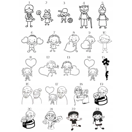 kalendarz wieczny personalizowany na DZIEŃ BABCI I DZIADKA, + grawer