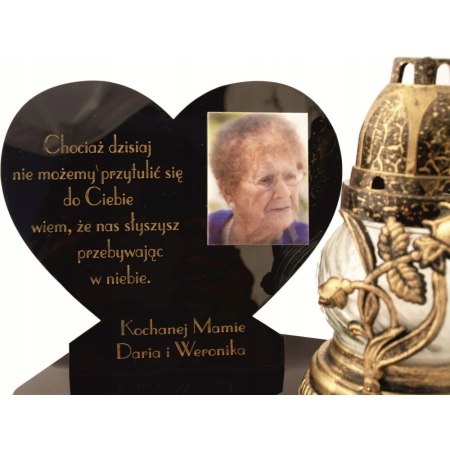 STATUETKA NA ZNICZ +zdjęcie XXL , znicz personalizowany + BEZPŁATNY PROJEKT