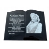 Księga pamięci na nagrobek z grawerem i zdjęciem - personalizowana książka na pomnik (poduszka na nagrobek)