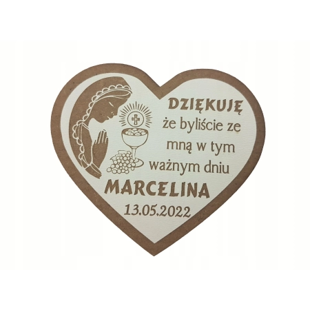 Podziękowanie dla gości na Komunię magnes Komunia 200 wzorów,magnes komunia