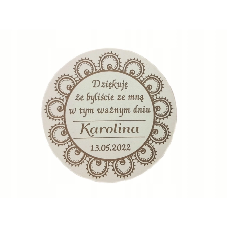 Podziękowanie Dla Gości Komunia Magnes 200 wzorów + woreczek