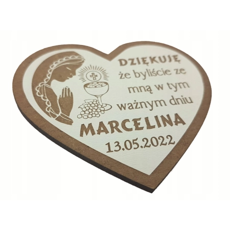 Podziękowanie Dla Gości Komunia Magnes 200 wzorów + woreczek