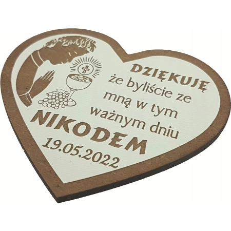 Podziękowanie Dla Gości Komunia Magnes 200 wzorów + woreczek