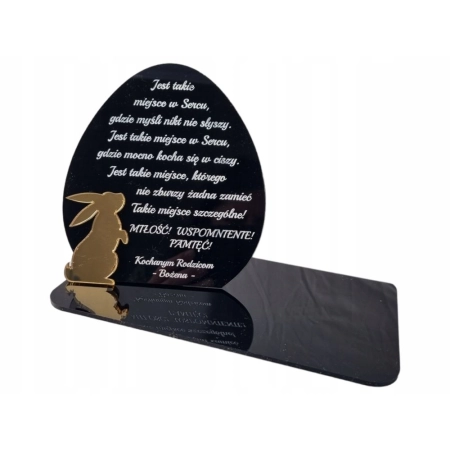 Znicz WIELKANOCNY, podstawka na znicz, znicz z dowolnym napisem, grawer