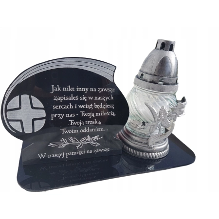 statuetka na znicz GRAWER, statuetka na grób, 25cm Mamy Taty Babci Dziadka