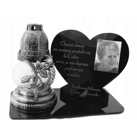 STATUETKA NA ZNICZ +ZDJĘCIE WSZYSTKICH ŚWIĘTYCH Mamy Babci Dziadka Taty