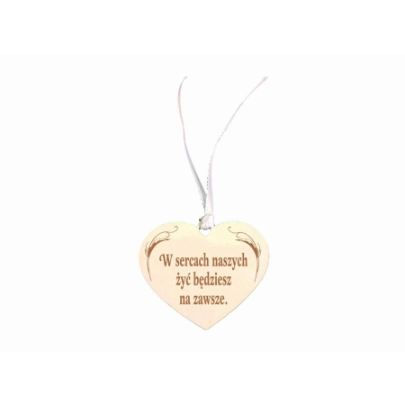 Zawieszka na znicz z grawerem z dowolnym napisem DUŻA