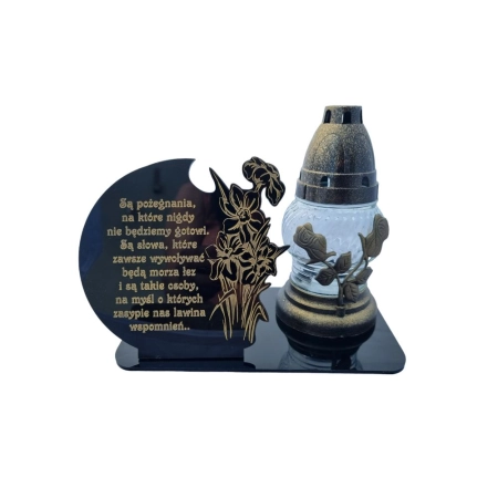 podstawka na znicz, statuetka na nagrobek +grawer Dzień Mamy, DOWOLNY NAPIS