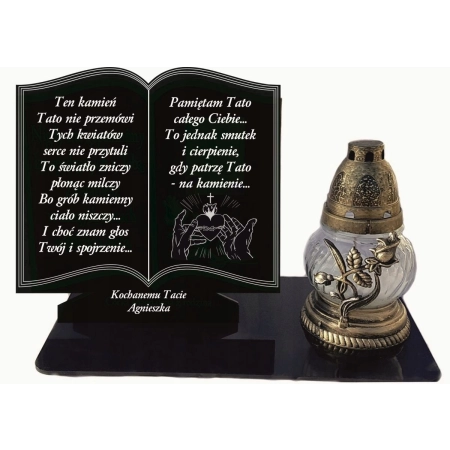 podstawka na znicz książka XXL na nagrobek, znicz księga, Dzień Taty, Mamy