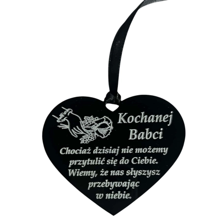 zawieszka na znicz z grawerem DUŻA , 200 WZORÓW, zawieszka znicz Dla Babci