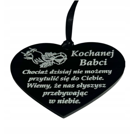 zawieszka na znicz z grawerem DUŻA , 200 WZORÓW, zawieszka znicz Dla Babci