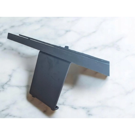 Poduszka na nagrobek czarna 40x30 cm - ciężka tablica nagrobna 4 kg z nóżką na pomnik, stabilna tablica na grób