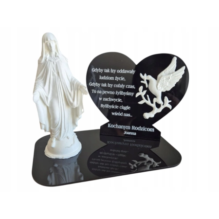 ZNICZ DLA TATY, Statuetka na znicz 3D, + grawer Dzień Dziadka Babci Mamy