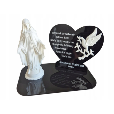 ZNICZ DLA TATY, Statuetka na znicz 3D, + grawer Dzień Dziadka Babci Mamy