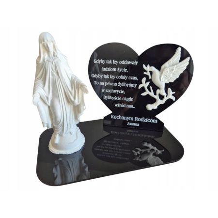 ZNICZ DLA TATY, Statuetka na znicz 3D, + grawer Dzień Dziadka Babci Mamy