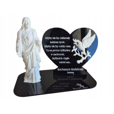 ZNICZ DLA TATY, Statuetka na znicz 3D, + grawer Dzień Dziadka Babci Mamy