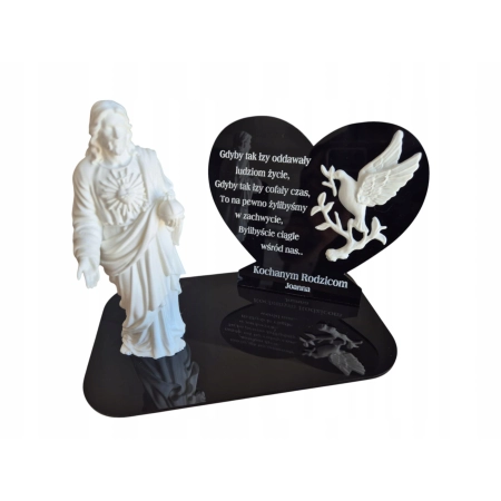 ZNICZ DLA TATY, Statuetka na znicz 3D, + grawer Dzień Dziadka Babci Mamy