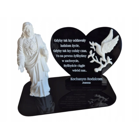 ZNICZ DLA TATY, Statuetka na znicz 3D, + grawer Dzień Dziadka Babci Mamy