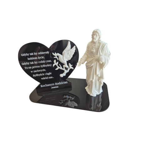 ZNICZ DLA TATY, Statuetka na znicz 3D, + grawer Dzień Dziadka Babci Mamy