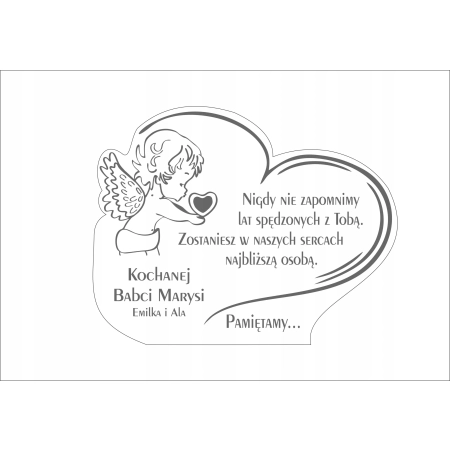 Podstawka pod znicze Ozdoba na nagrobek GRAWER