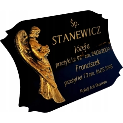 tabliczka cmentarna, tablica na nagrobek
