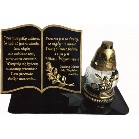 podstawka KSIĄŻKA na znicz 3D XL 30cm Dzień MAMY