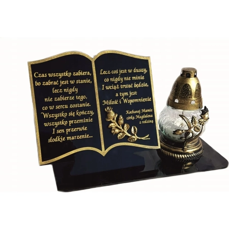 podstawka KSIĄŻKA na znicz 3D XL 30cm Dzień MAMY