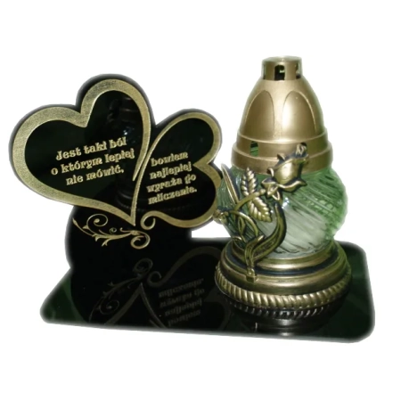 Podstawka na znicz + GRAWER, Statuetka na nagrobek
